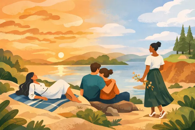 Ilustrație care leagă Brain Care Score de stres, somn, relații, scop în viață și anxietate